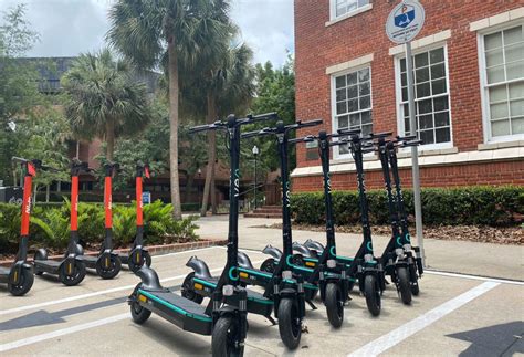gainesville  uf launch electric scooters  riders  rent  campus   city wuft