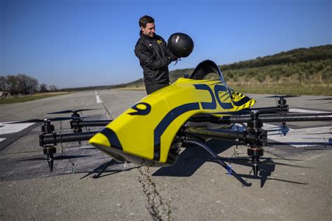 worlds  manned aerobatic drone shown pulling loops  rolls breed  speed