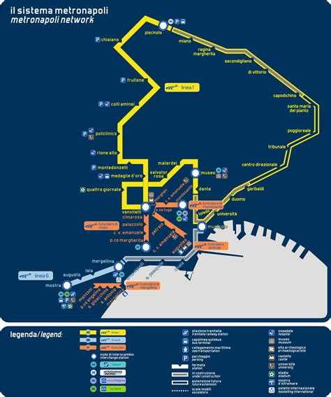 naples metro map napoli mapsofnet