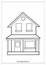Coloring Miscellaneous Megaworkbook Sheet Sheets House sketch template