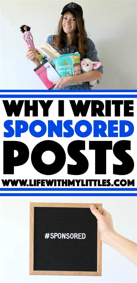 write sponsored posts life   littles