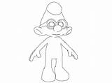 Brainy Smurf sketch template