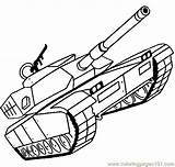 Abrams Tank M1 Coloring Miscellaneous Printable Transport Color sketch template