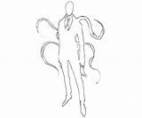 Slender Man Coloring Pages Slenderman Character Drawing Fujiwara Yumiko Getdrawings Template sketch template