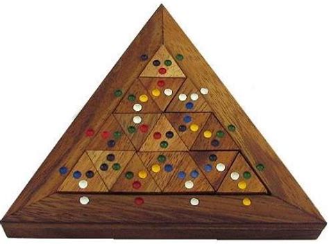 color match triangle wooden puzzle brain teaser
