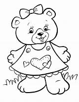 Coloring Pages Crayola Bear Bears Girls sketch template