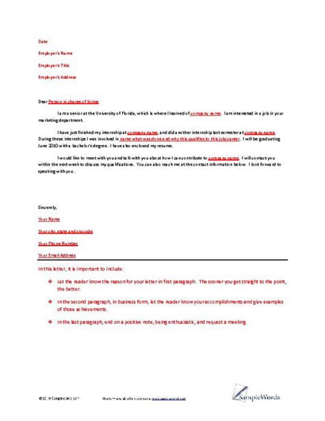 letter  inquiry   template