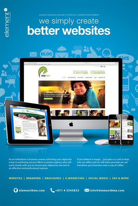web design ad published  dubai based pet magazine pet  lets talk
