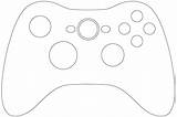 Xbox Console Mando Birdscards Colorear Digi Videoconsola Molde Regalos Controllers Crafter Zum Nes Wii Don sketch template