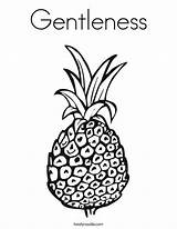 Pineapple Gentleness sketch template