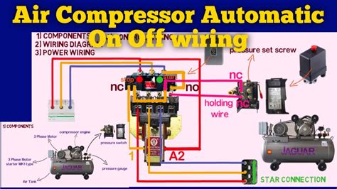 air compressor automatic   wiring diagram air compressor youtube