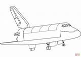 Buran Coloring Spacecraft Pages Drawing sketch template