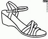 Zapatos Colorear Sandalen Kleurplaten Schuhe Kleurplaat Schoen Sandalias Ausmalbild Schoenen Desenho Moldes Rotos Nike Shoes Sobres Sandale Sapato Sandaal Bocetos sketch template