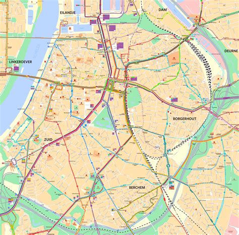 antwerp city center map