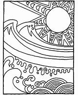 Coloring Pages Ocean Waves Wave Colouring Popular sketch template