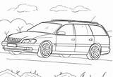 Opel Coloring Omega Caravan Pages Drawing Categories sketch template