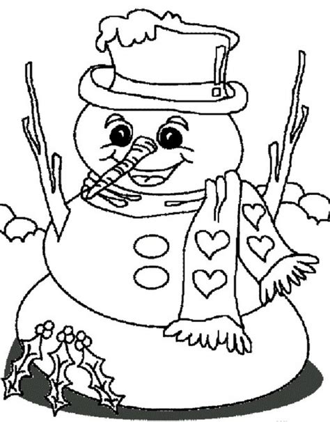 snowman coloring pages    clipartmag