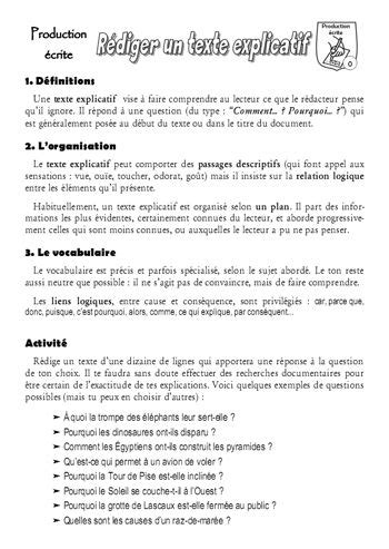 texte explicatif texte narratif texte explicatif texte