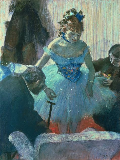 Dancer In Her Dressing Room Pastel By Edgar Degas Fine Art America