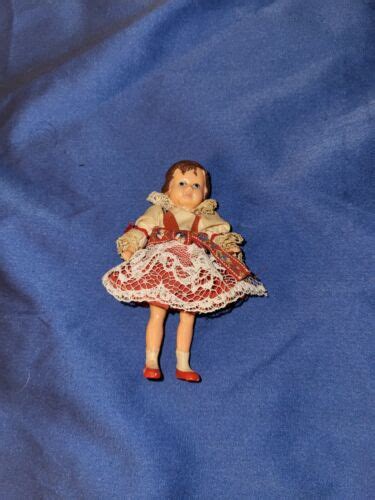 vintage 1960s german miniature ari 4 rubber jointed dollhouse doll