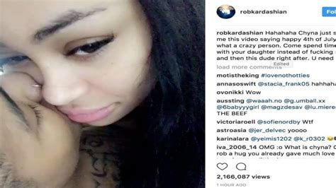 Rob Kardashian Exposes Black China Nudes And Caught Her