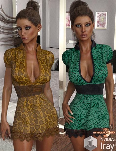 Versus Dforce Sweet And Sexy Dress Two G3fg8f Daz3d And Poses Stuffs