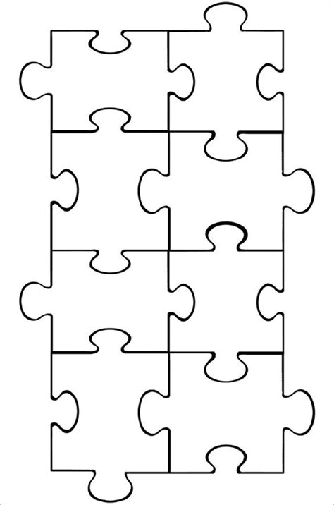 puzzle piece template puzzle pieces  puzzles  pinterest
