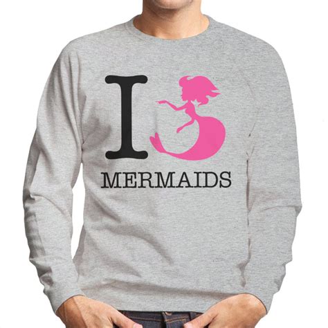 X Large I Heart Mermaids Men S Sweatshirt On Onbuy