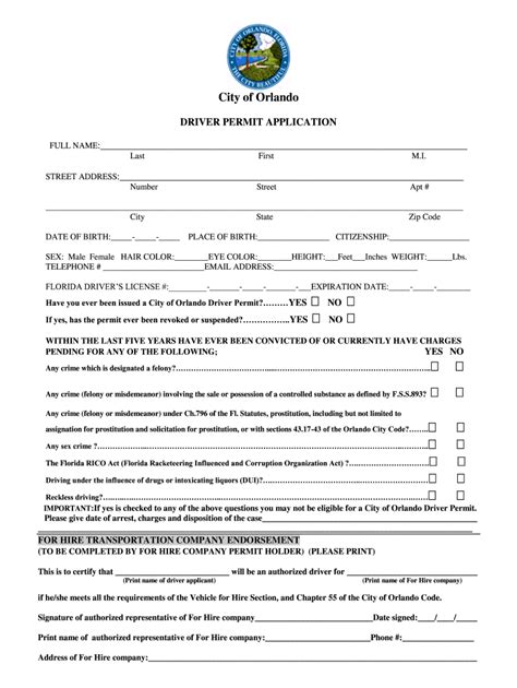 driver orlando form fill   sign printable  template
