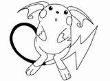 Raichu Pokemon Coloring Pages Cute Printable Astonished Color Drawing Pikachu Creative People Kids Via Clipartmag sketch template