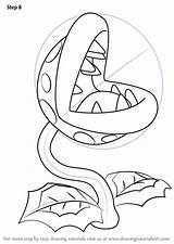 Mario Piranha Plant Super Draw Drawing Coloring Step Pages Tutorials Drawings Drawingtutorials101 Easy Template Simple Sketches Party Birthday Cartoon Choose sketch template