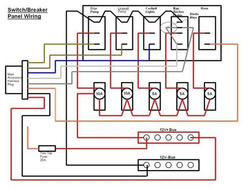 marine  switch panel wiring diagram