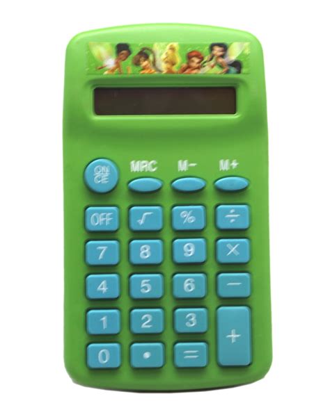disney fairies olive green wblue keys kids calculator walmartcom