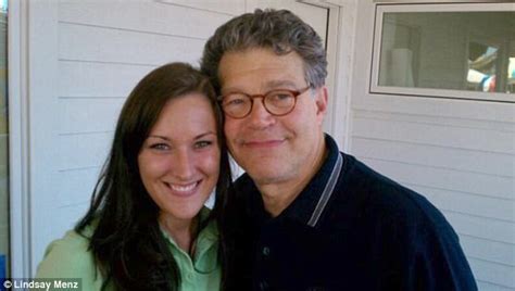 huffington responds to photo of franken cupping her breast daily mail online