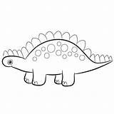 Stegosaurus Coloring Pages Dinosaur sketch template