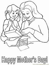 Maman Mothers Mutter Anniversaire Hija Disegni Madre Colorare Entregando Ayah Ibu Enfants Clipart Ausmalen Drawing Coloriages sketch template