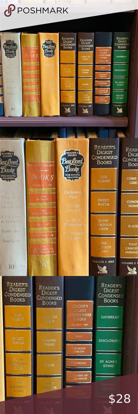 Readers Digest Condensed Books Lot Of 7 In 2020 Readers