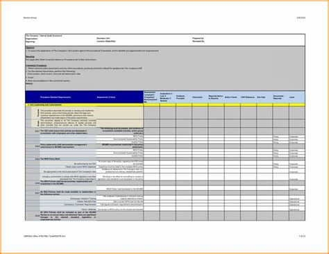 internal audit forms template beautiful professional internal audit