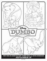 Dumbo Coloring Mini Printables Pages Kids sketch template