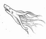Sharktopus sketch template