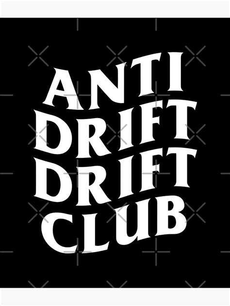 anti drift drift club dorikin jdm drifters photographic print  sale  darkdotsdesigns