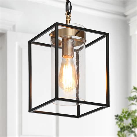 uolfin modern cage kitchen pendant lighting  light black gold