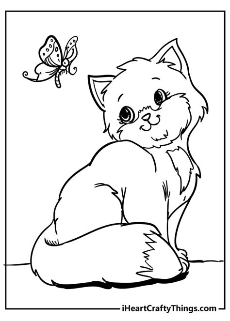 ideas  coloring cute cat coloring pages