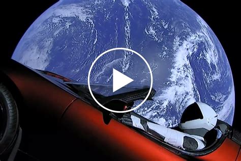 elon musk launches tesla roadster  outer space carbuzz