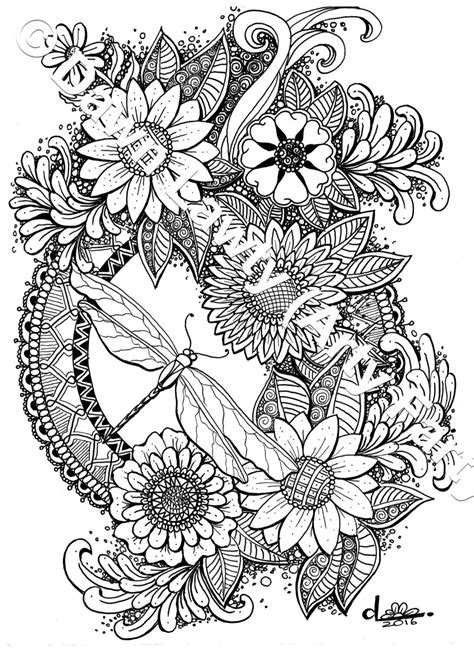 pin  zentanglesadult coloring pages