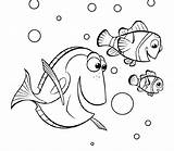 Coloring Nemo Printable Finding Pages Popular sketch template