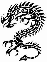 Dragon Tribal Tattoo Tattoos sketch template