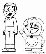 Doraemon Colorare Disegni Nobita Imagui Bambini Torna sketch template