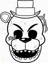 Coloring Pages Naf Nights Five Freddy Bonnie Golden Divyajanani sketch template
