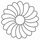 Flower Flowers Coloring Printable Pages Template Templates Daisy Color Outline Clipart Kids Simple Outlines Clip Cliparts Drawing Stencils Preschool Blank sketch template
